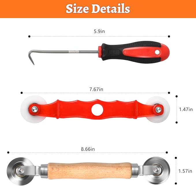 Screen Repair Tool, Window Roller, Spline Installer, 3 in 1 Window Installation - Image 2