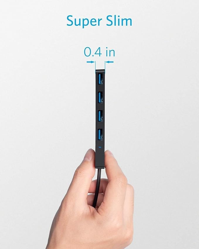 Anker 4-Port USB 3.0 Hub, Ultra-Slim Data USB Hub - Image 4