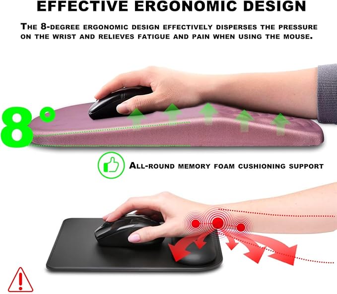 Mouse Pad Wrist Support, Ergonomic Mouse Pad - Image 5