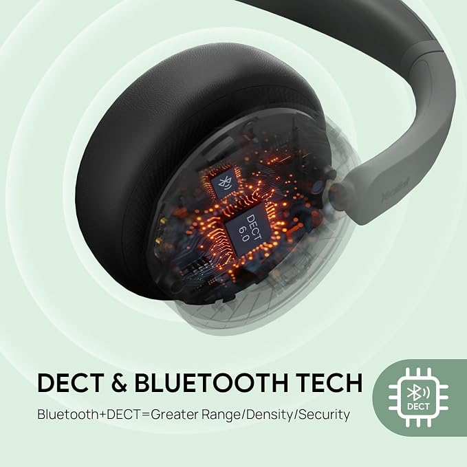 Yealink WH64 Hybrid with DECT Dongle, 492ft Range, 32 Talk Time Bluetooth - Image 2