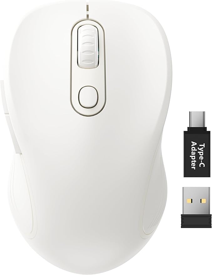 Trueque Wireless Mouse for Laptop, 2.4GHz Ergonomic Computer Mouse by Trueque
