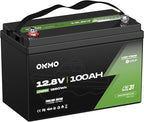 OKMO 12V 100Ah TM LiFePO4 Battery, Lithium Battery 150A BMS, 10 Years Lifetime by OKMOBeYourHomePowerBackup