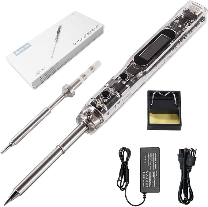 68W Electric Soldering Iron, SEQURE SI012 Pro Portable Solder Iron, OLED Screen by SEQURE