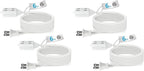 TiFFCOFiO Indoor Extension Cord, 2 Prong 6 Feet Extension Cord, 3 Polarized by TiFFCOFiO