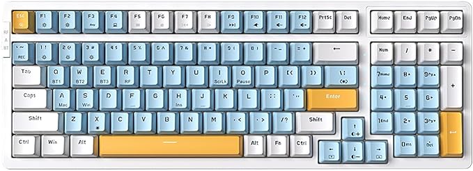 Merdia Wireless Mechanical Keyboard, Triple Mode 2.4G/USB-C/BT Gaming Keyboards by Merdia