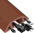 MYFAMIREA 4FT Floor Cord Cover Heavy Duty Cable Cover Protector by MYFAMIREA