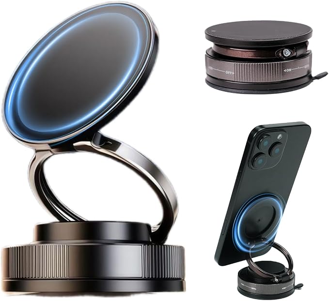 Upgraded 360° Nano Gel Vacuum Magnetic Car Phone Holder Ultra Strong Suction by Corlagoon