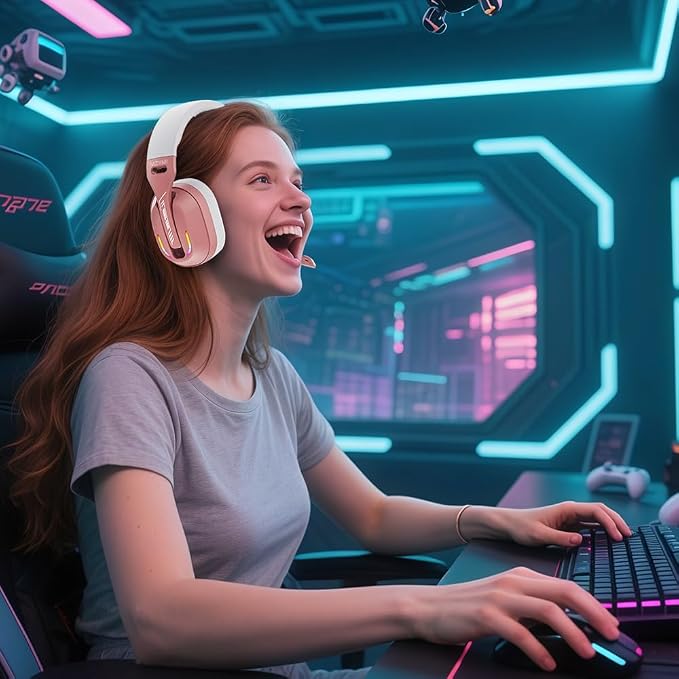 2.4GHz Wireless Gaming Headset for PC, Switch - Image 2