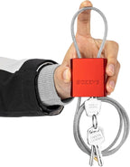 Cable Lock with 3 Keys | L 3.28ft, D 1/6in Adjustable Steel Cable Padlock | by BOZZYS