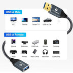 USB 3.0 Extension 6.6FT, USB Male to Female USB 3.0 Extender Cable - Image 3