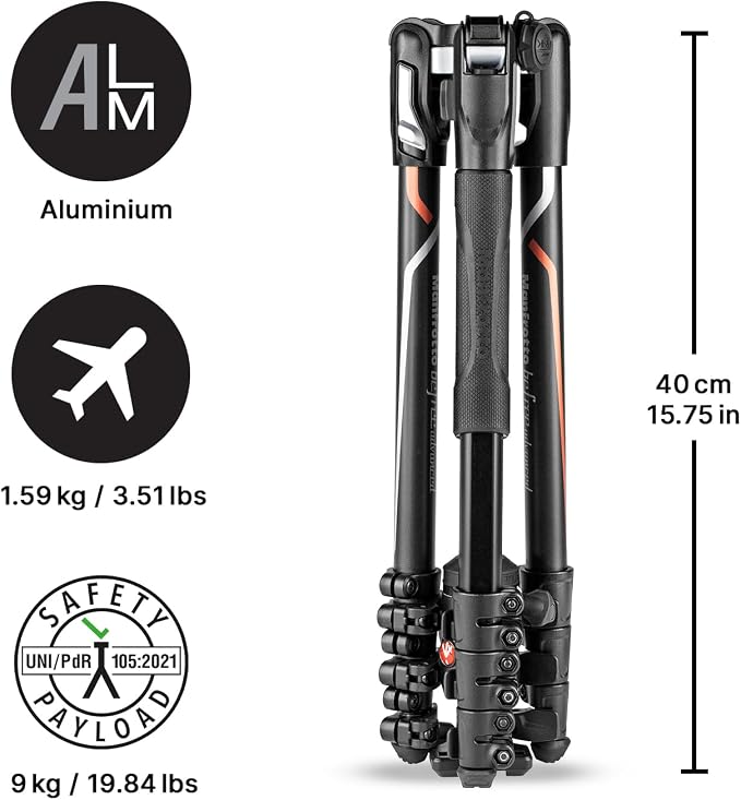 Manfrotto Befree Advanced Camera Tripod Kit Compatible - Image 3