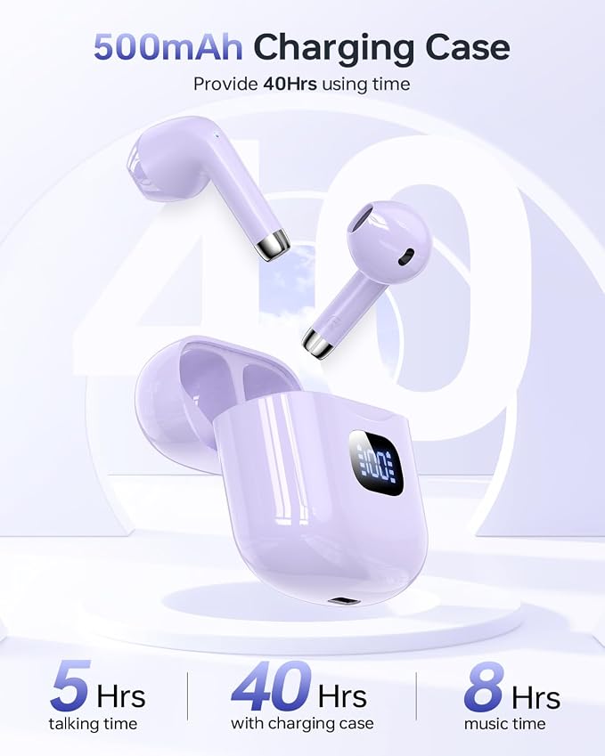 Wireless Earbuds Bluetooth 5.3 Ear Buds, IPX7 Waterproof in-Ear Earphones - Image 5