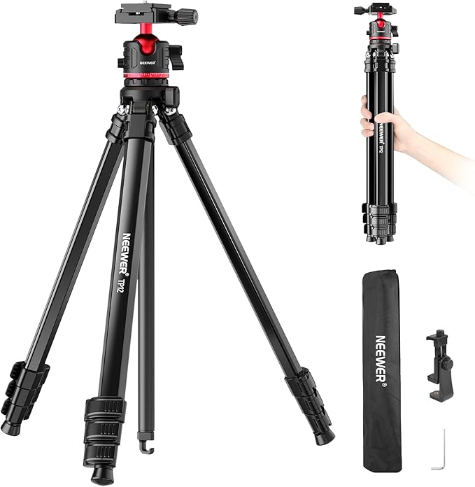 NEEWER Basics 66.5"/169 cm Travel Tripod by Neewer