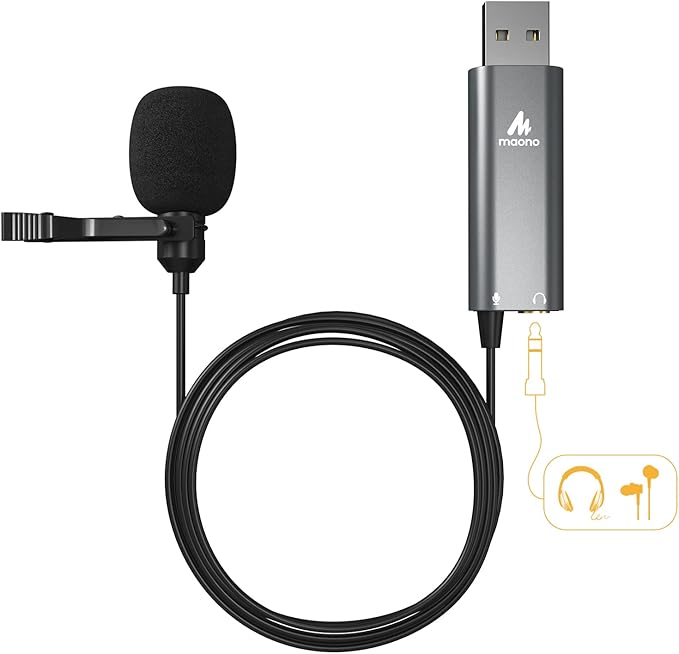 MAONO USB Lavalier Microphone by MAONO