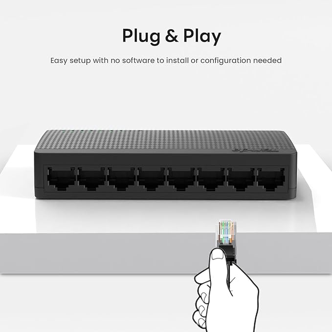 Tenda SG108, 8 Port Gigabit Switch, Unmanaged Home Ethernet Switch, Office - Image 5