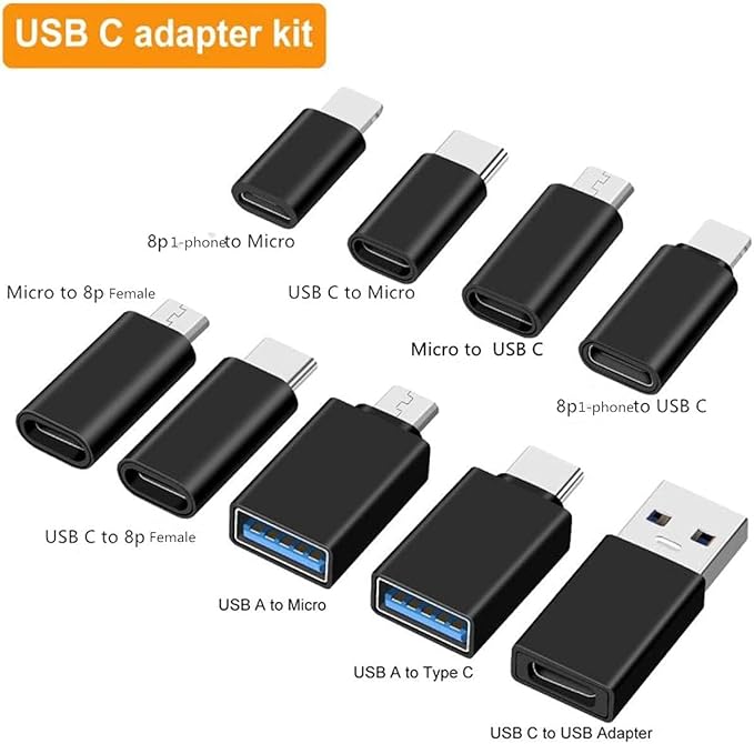 10-Piece Type C Adapter Kit, Compatible - Image 5