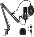 USB Microphone, MAONO 192KHZ/24Bit Plug & Play PC Computer Podcast Condenser by MAONO