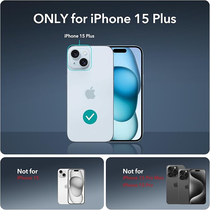 ESR 3+1 Pack for iPhone 15 Plus Screen Protector, Full Coverage Ultra-tough - Image 9