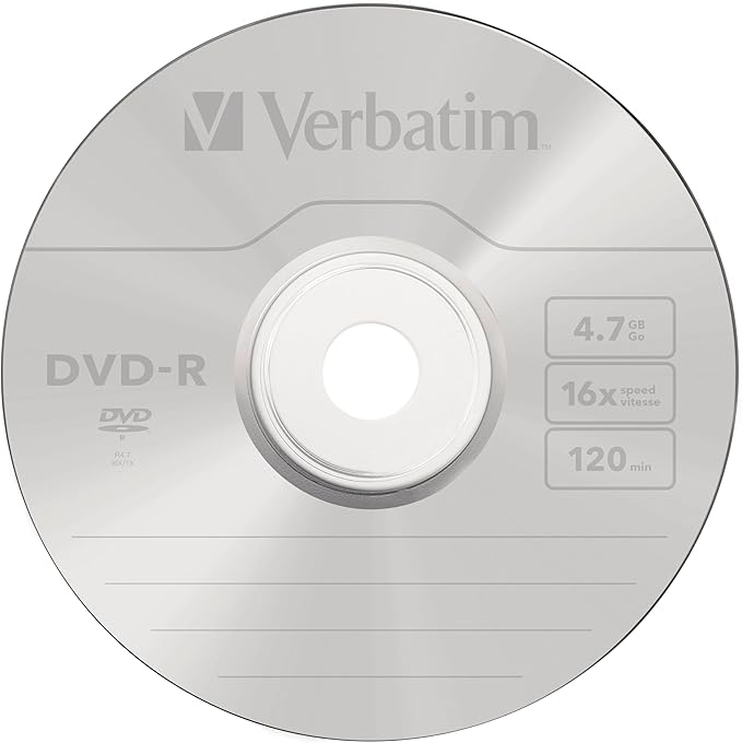 Verbatim DVD-R Blank Discs AZO Dye 4.7GB 16X Recordable Disc - Image 2