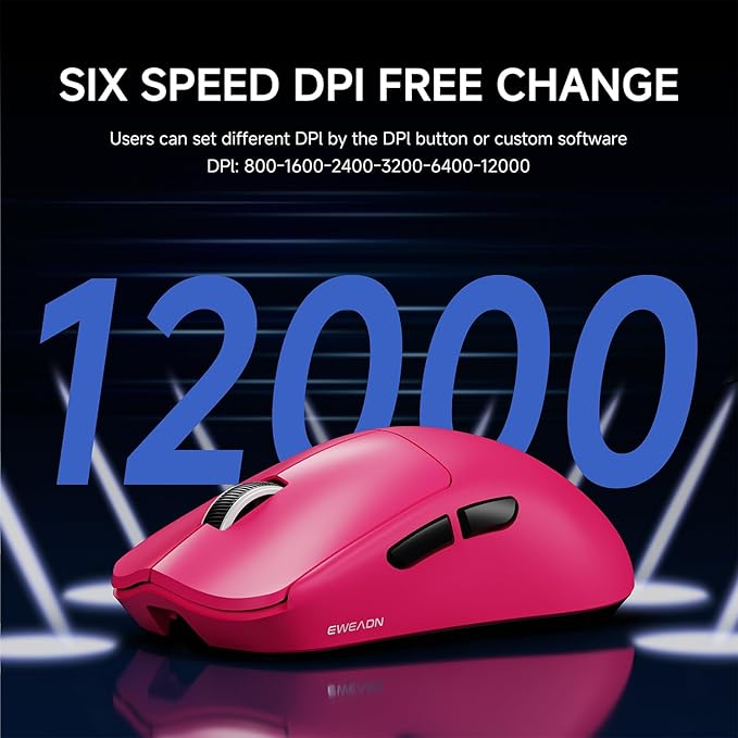 EWEADN X23Pro Wireless Gaming Mouse, 2.4G/BT5.0/USB-C Esports Gaming Mouse - Image 5