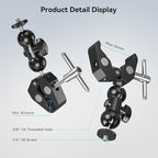 SMALLRIG Camera Mount Kit, Ball Head Magic Arm - Image 5