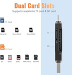 SD Card Reader USB 3.0 Dual USB A & USB C to Micro SD/SD Memory Card Adapter - Image 5