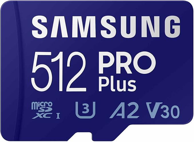 Samsung PRO Plus microSD Memory Card + Adapter, 512GB microSDXC, Full HD & 4K by Samsung%C2%AE