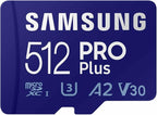 Samsung PRO Plus microSD Memory Card + Adapter, 512GB microSDXC, Full HD & 4K by Samsung%C2%AE