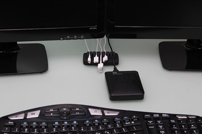 Heaviest Cable Organizer on The Market! Compact and Weighted Desktop Cord - Image 2