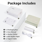 ORGBRO Sticker Printer Machine, X3 Mini Printer Print Pods Portable Thermal - Image 9