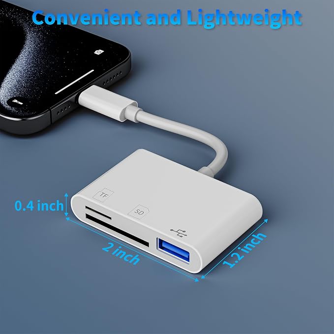 USB C SD Card Reader, 3-in-1 SD Card Adapter - Image 7