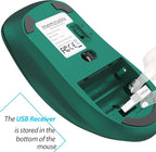 memzuoix 2.4G Wireless Mouse, 1400 DPI Computer Mice USB Receiver, Portable - Image 4