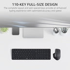 Rapoo 9560M Wireless Keyboard and Mouse Combo, Blade-Series E9550L 110-Key - Image 3