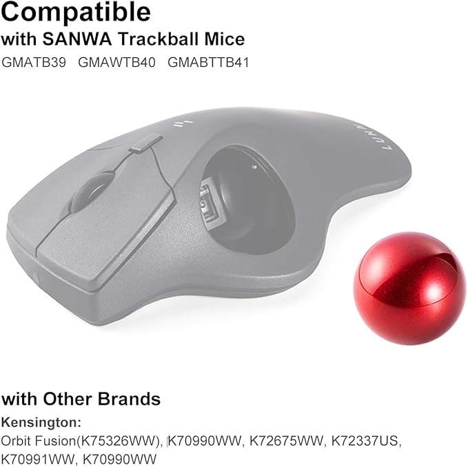 SANWA 2PCS 40mm/1.57in Trackball Replacement Ball - Image 3
