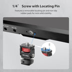 Mini Camera Monitor Mount with Cold Shoe, Aluminum Cold Shoe Mount Adapter with - Image 5