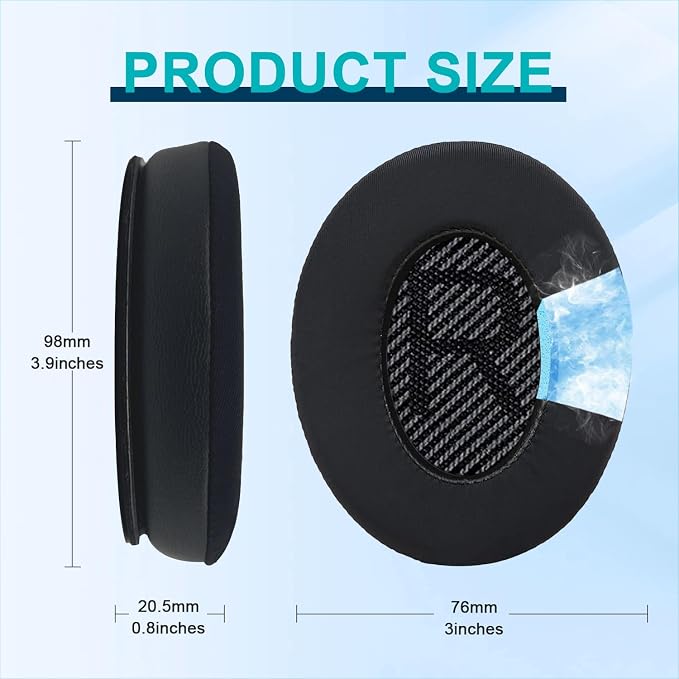 Replacement Earpads Cushions for Bose QuietComfort 35 & Quiet Comfort 35 II - Image 2