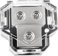 BOJACK 2 Way Power Distribution Connecting Block 1x0/2/4 Gauge Input 2x4/8 by BOJACK