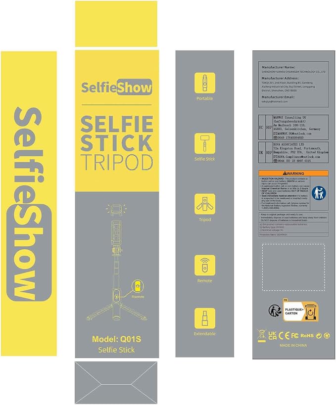 Selfie Stick Tripod with Fill Light, All in One Extendable Selfie Stick with - Image 10
