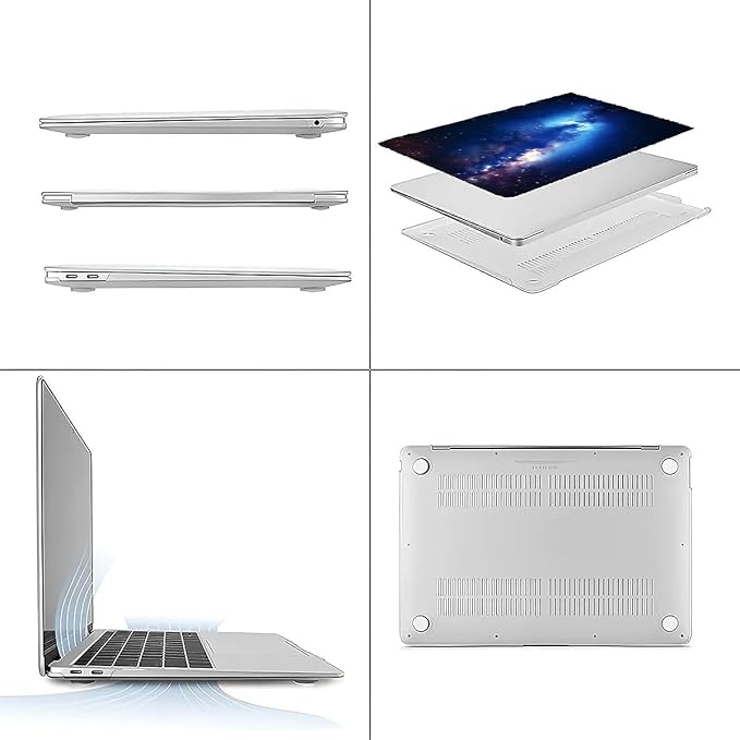 Compatible with MacBook Air 13.3 13.6 Inch Case 2022 2021 2020 2019 Plastic - Image 3