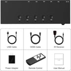 5 Way HDMI Switch 4k@60Hz HDMI Switcher 5 in 1 Out HDCP 2.0 Manual HDMI 2.0 Hub - Image 9