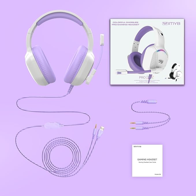 Gaming Headset with Microphone for Pc, Xbox One Series X/s, Stereo Wired Noise - Image 7