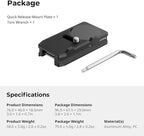 SmallRig Mount Plate for AirTag, Quick Release Camera Mount Baseplate for - Image 9