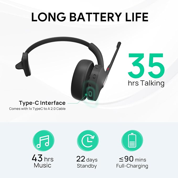 Yealink BH70 Mono Wireless Headset - Image 3