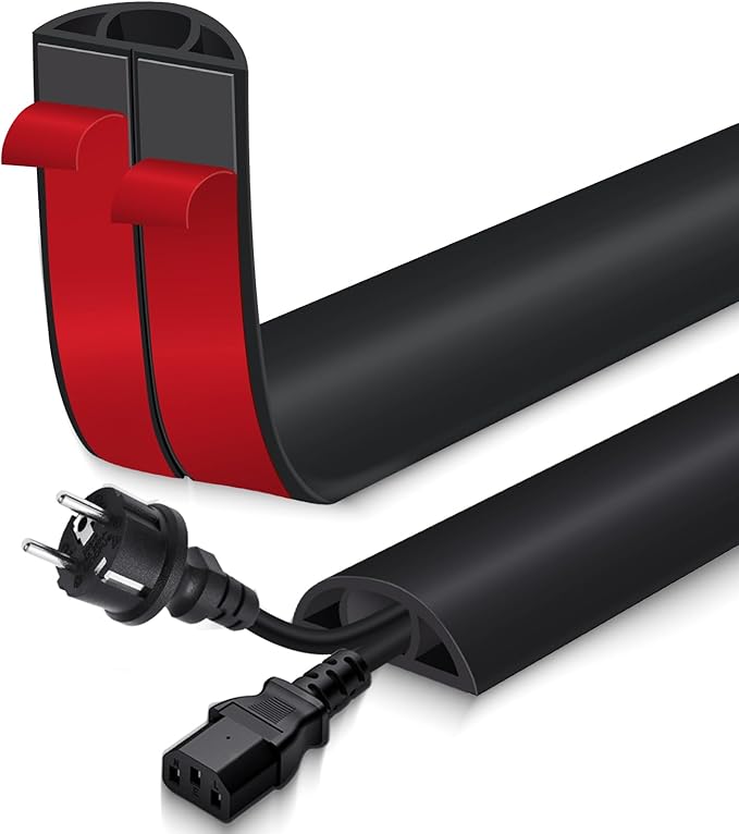 Floor Cord Cover for Wires on Floor Self Adhesive Cord Hider Floor Cable by EYAYEN