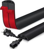 Floor Cord Cover for Wires on Floor Self Adhesive Cord Hider Floor Cable by EYAYEN