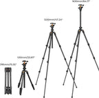 K&F CONCEPT 64 inch/163 cm Camera Tripod, Lightweight Travel Outdoor DSLR - Image 6