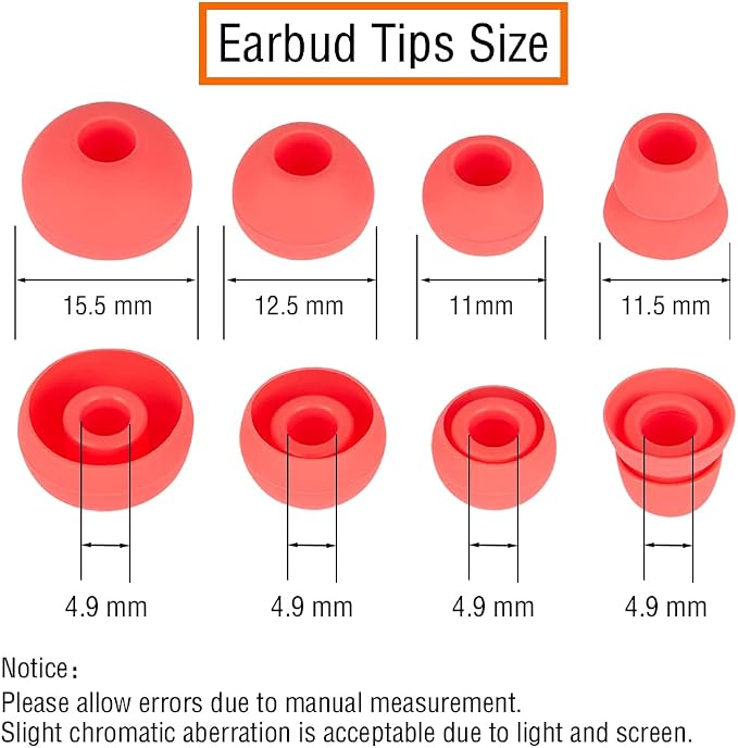 Replacement Earbud Tips Eargels Earpads Compatible - Image 2