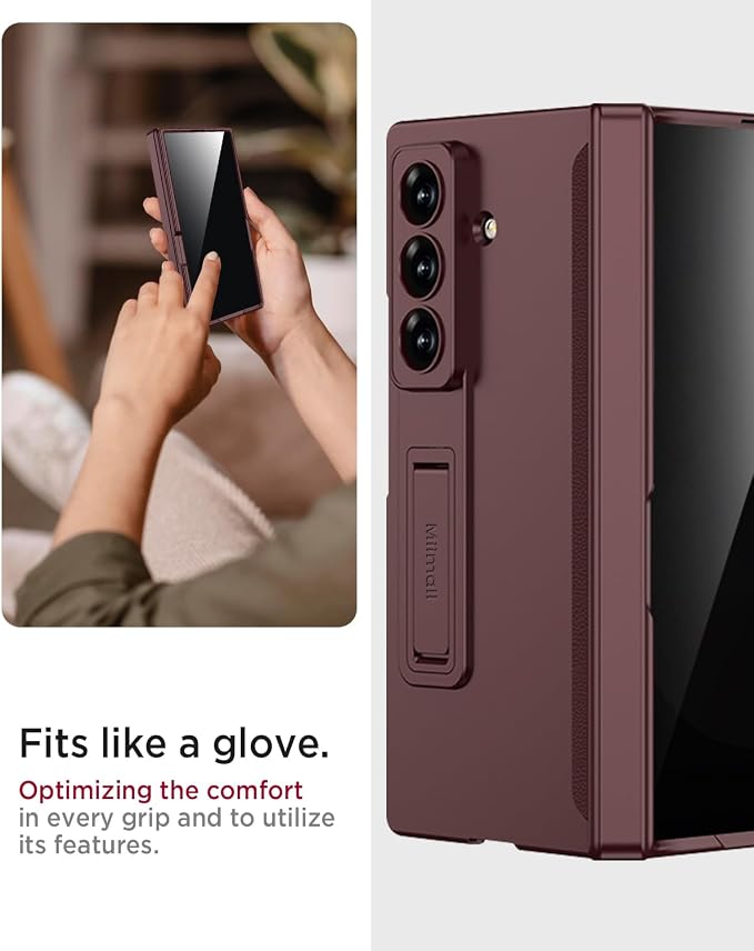 Miimall for Fold 7 Case with Privacy Screen Protector, Z Fold 7 Phone Case Stand - Image 7