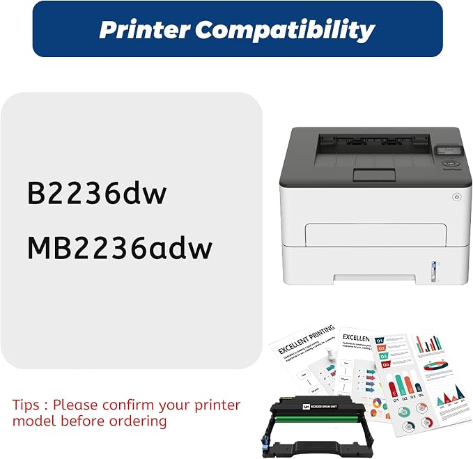 B2236 Drum Unit, 1 Pack Compatible Replacement B220Z00 Imaging Unit - Image 3
