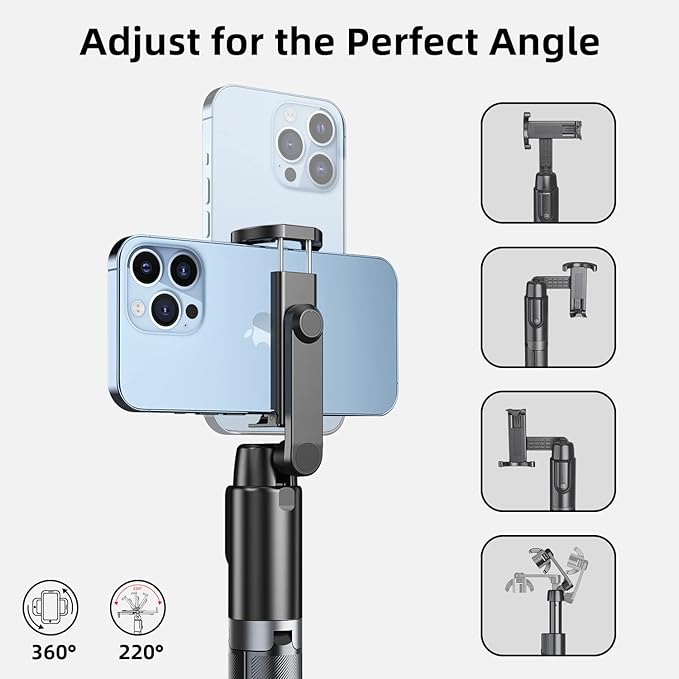 Selfie Stick Tripod for iPhone, Cell Phone Stand for Recording - Image 3